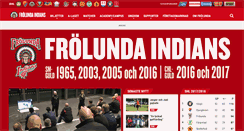 Desktop Screenshot of frolundaindians.com
